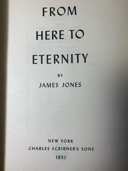From Here To Eternity classic Novelby James James Jones