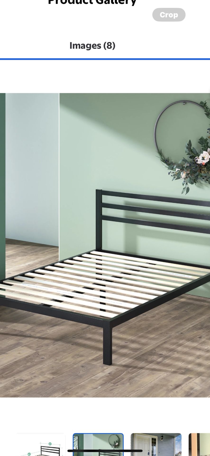 Queen & Full Size Black Metal Bed Frame