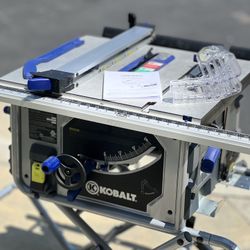 Kobalt 10-in 15-Amp 120-Volt Corded Portable Jobsite Table Saw with Folding Stand
