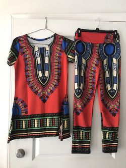 Brand New/ African Kids Matching Outfit- M/L