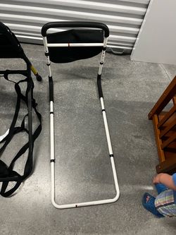 Bed Rail Assist Handle with Storage Pocket