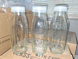 Pack of 12 - 15oz glass bottles
