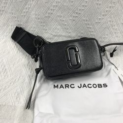 Marc Jacobs Colorblock Snapshot Crossbody bag   Black