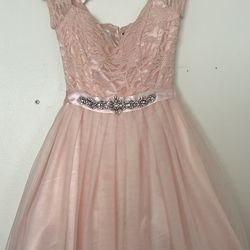 Pink Dress For Dama