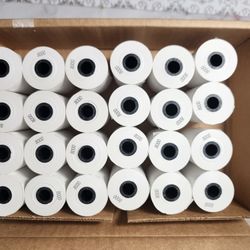 2 1/4" X 50' Thermal CC Receipt Paper Rolls (24ct Per Box)