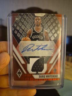 Rc Red Pandora Dariq WhiteHead two color patch autograph phoenix panini numbered 08/11