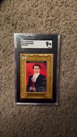 Connor Bedard Rookie Portraits Graded 9
