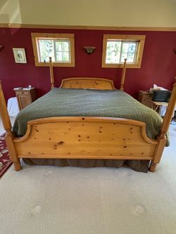 King Pine 4 Poster Bed Frame
