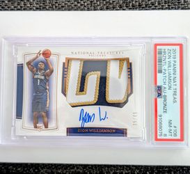 National Treasures Zion Williamson RPA PSA 8