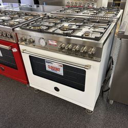 Bertazzoni  MAST365GASBIELP 36 Inch Freestanding Gas Range