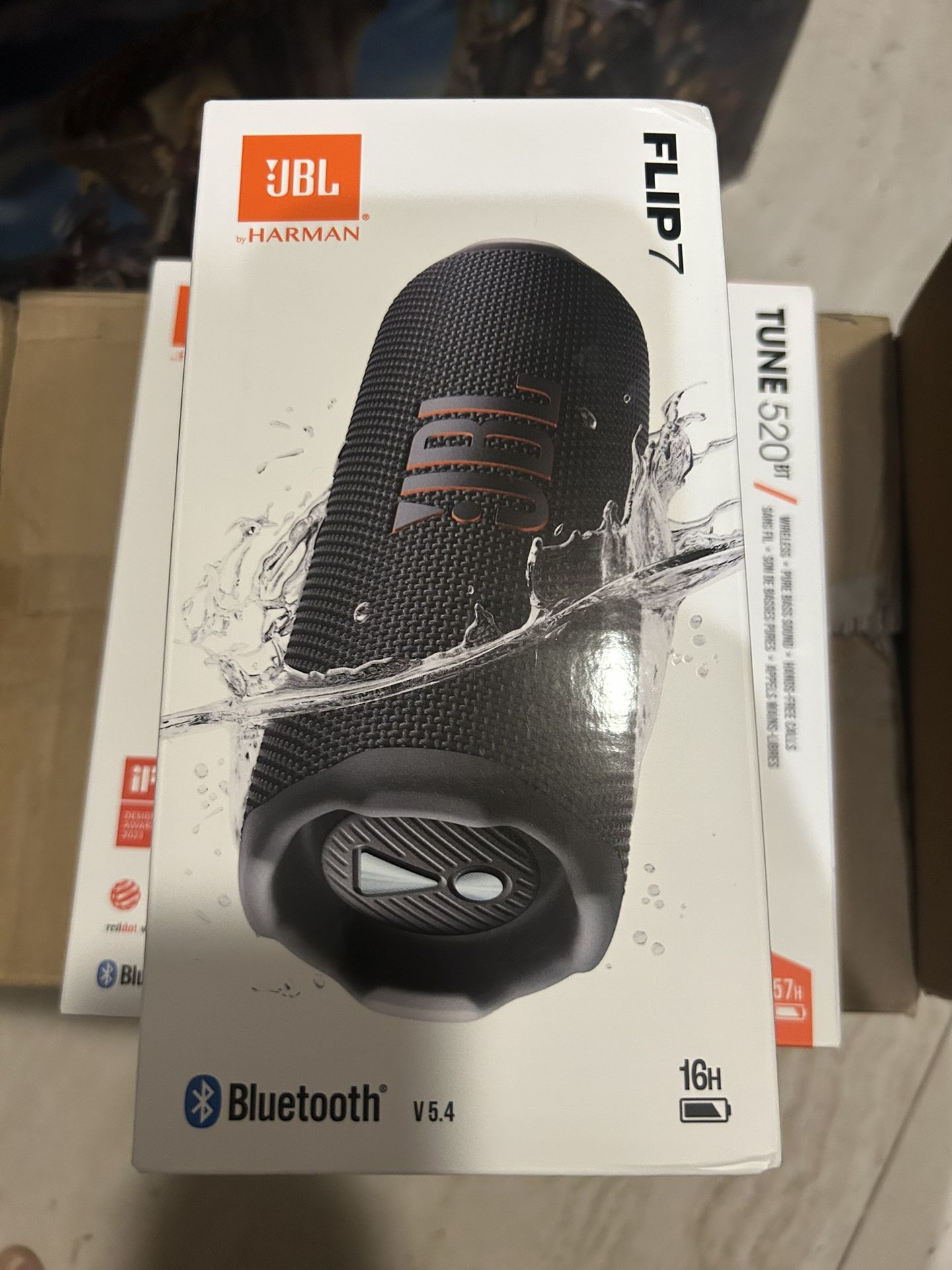 JBL Flip 7 Portable Waterproof Wireless Bluetooth Speaker - Black - Brand New