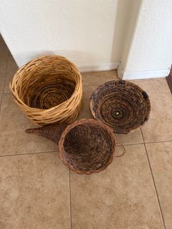 Wicker Baskets: all 3 for 1 low price