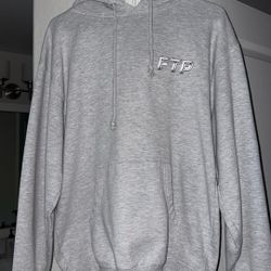 FTP Grey Chrome Logo Hoodie