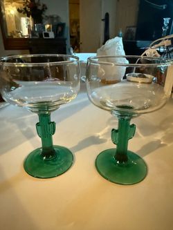 Arizona Saguaro Margarita Glasses