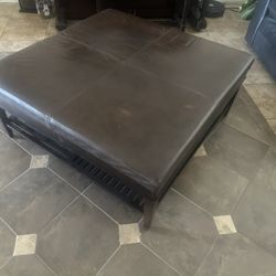 Leather Coffee Table