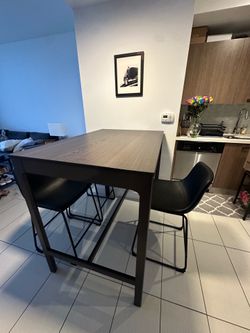 IKEA bar table, dark brown