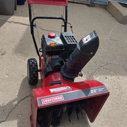 Craftsman snow blower 22" it Works Well Everything $225 obo