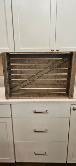 Rustic Wooden Slatted Crate