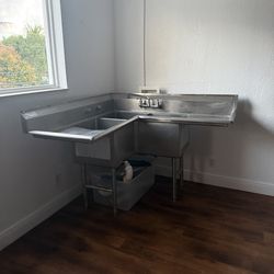 Corner Sink - Stainless