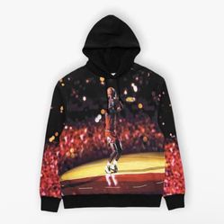 Nike Air Jordan Jumpman Size Medium Fleece Pullover Hoodie Black DC9610-010 Men's NWT