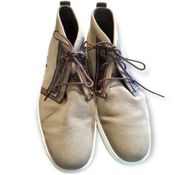 Timberland | 11 High Top Amherst Brown Canvas Chukka Boots Shoes