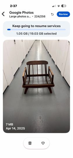 Mid century chair needs some work