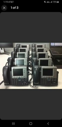 Lot of 8 Cisco CP-7945G 7945 VoIP Unified IP Phone PoE in Cisco Box QTY AVAILAB