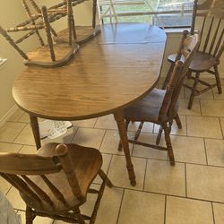 Dinner table with chairs