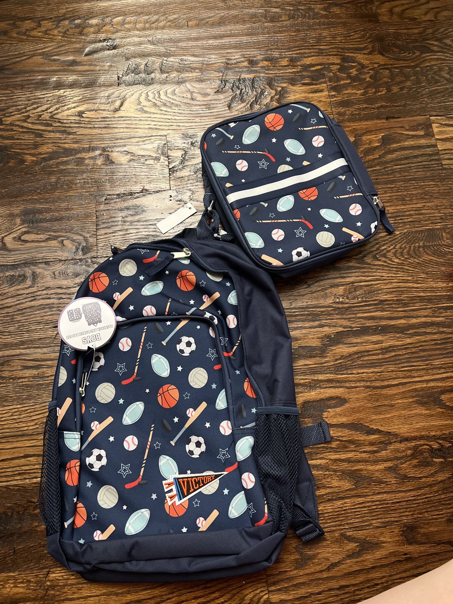 Brand New Kid Backpack With Lunch Kit Set