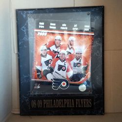PHILADELPHIA FLYERS MEMORABILIA PLAQUE 