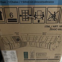 One Chase sectional couch piece