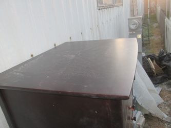 SOLID WOOD TALL BOY CHEST OF DRAWERS