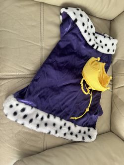 Dog Costume Royal King With Head Piece Halloween 