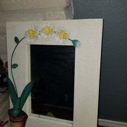 Mirror has a outdoor type of look