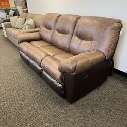 Follett Reclining Sofa🚛Same Day Delivery🚨Finance&Delivery Available