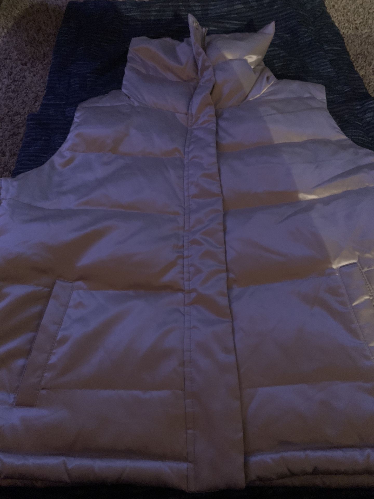 Talbots Silver Down Vest