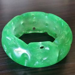 Jade Natural Burmese Jadeite Burma Jade Ring Size 10.5