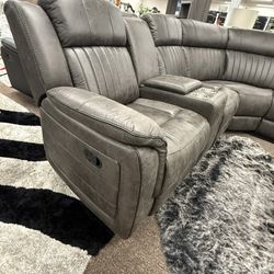 Sectional With 3 Recliners 