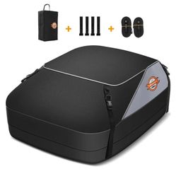 New Car Rooftop Cargo Carrier Roof Bag Waterproof 15 Cubic Feet for Top of Vehicle with/Without Rack Car Top Carrier with 4*Door Hooks