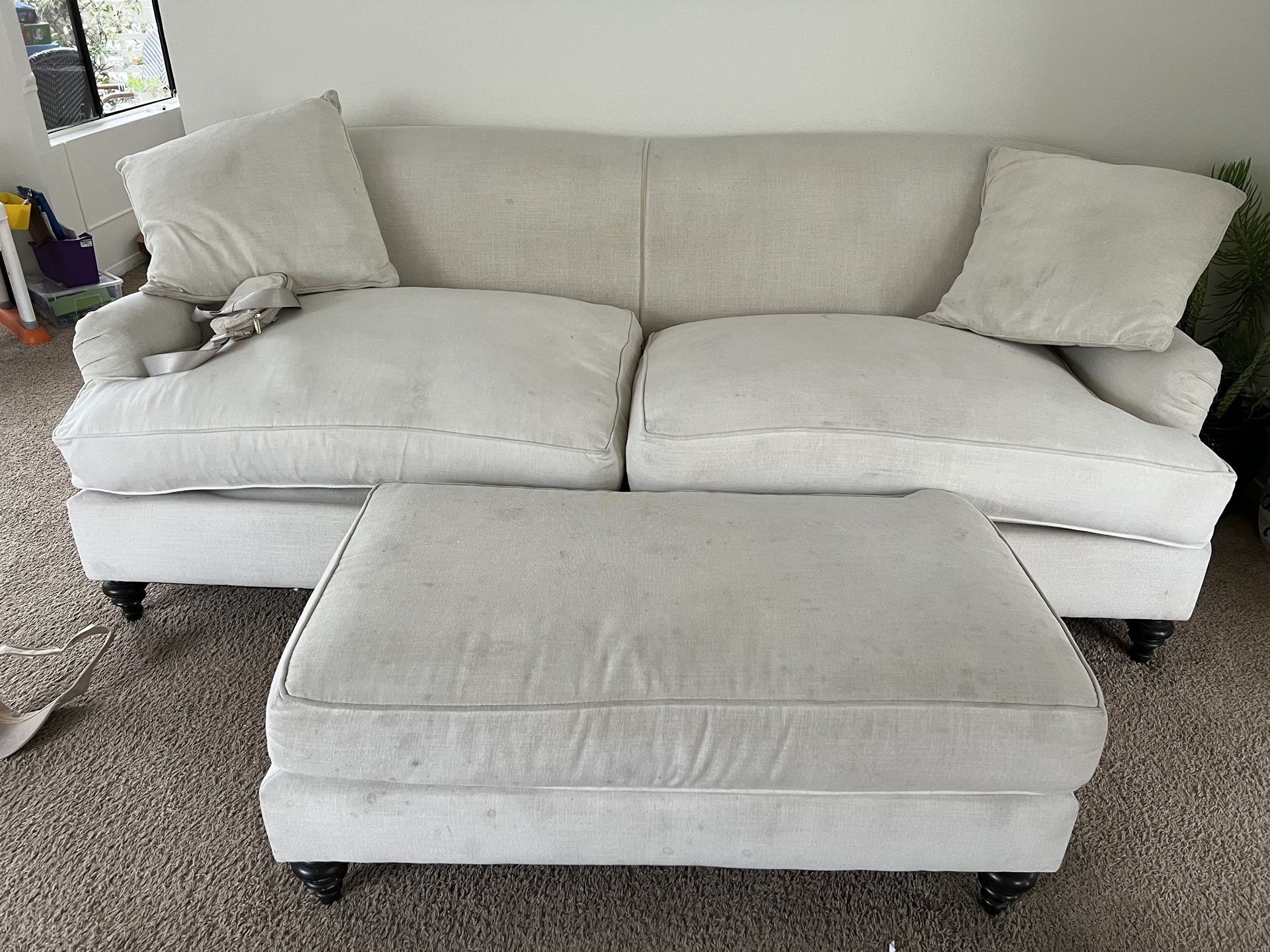 Couch, Ottoman, And Love Seat