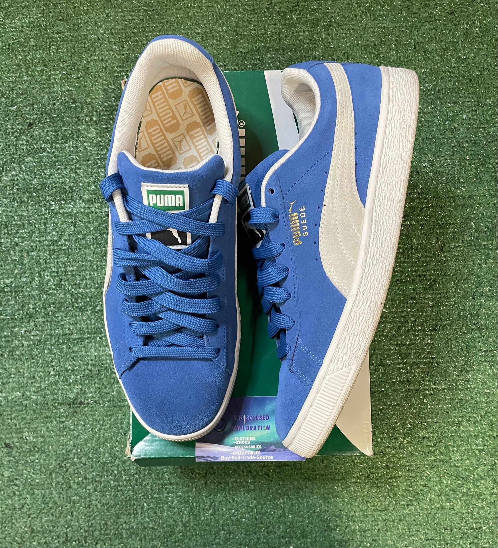 Puma suede classic blue size 10men/11.5women