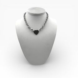 Tiffany & Co. Return To Tiffany Pendant Sterling Silver with Rolo Chain 13" Necklace. (Pre-Owned)