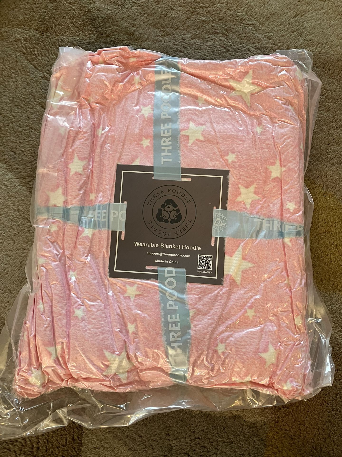 “Three poodle” Blanket Hoodie