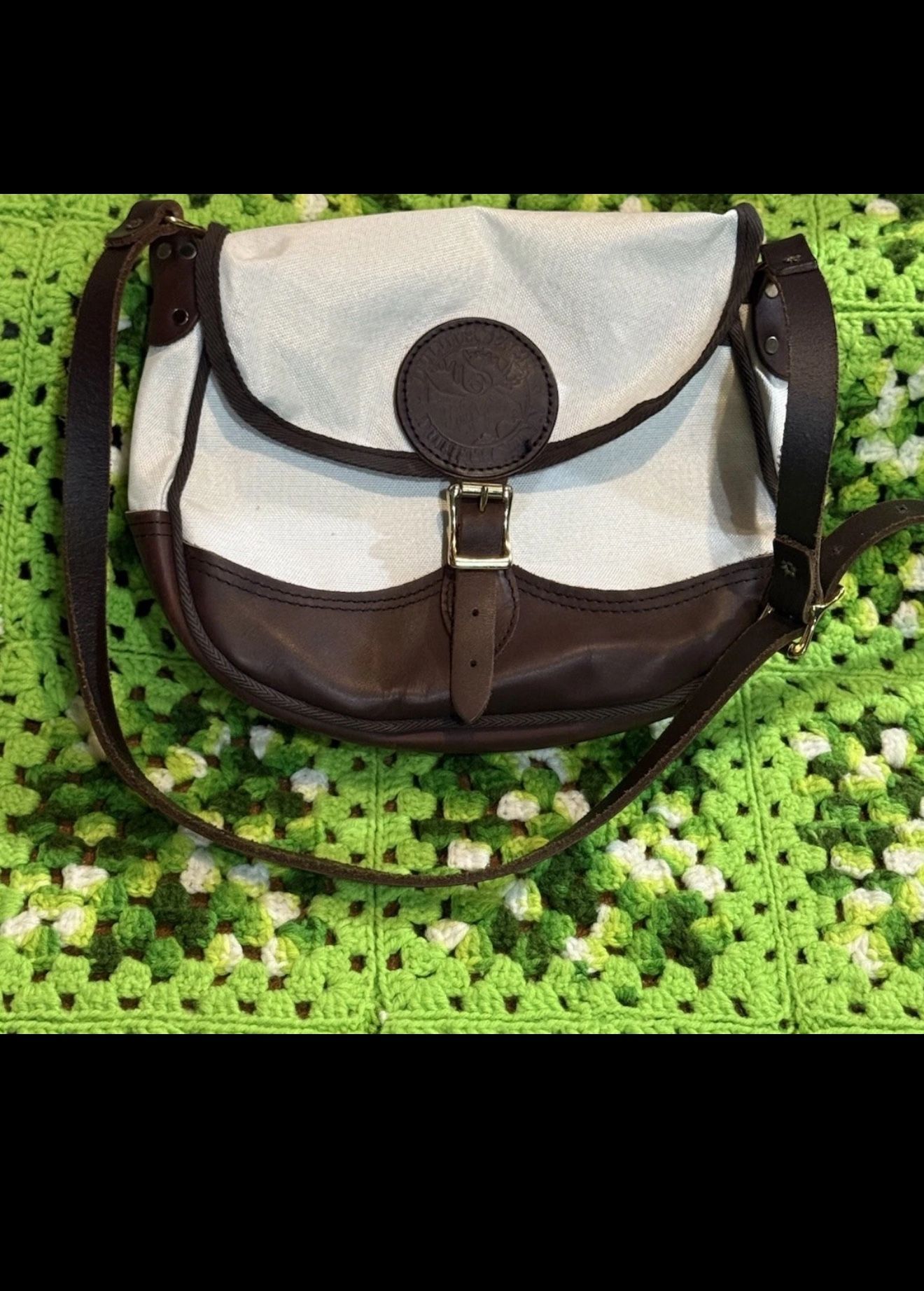 Handcrafted Duluth Pack Medium Deluxe Shell Purse Canvas Leather Trim Classic