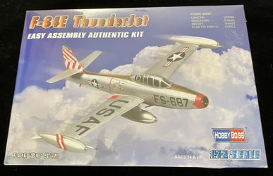 F-84E THUNDERJET 1:72 SCALE PLANE KIT MODEL SEALED