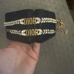 Dior Necklace And Choker Set