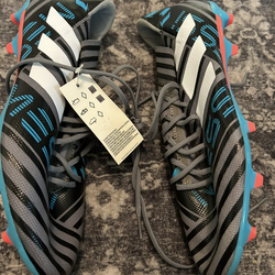 ADIDAS Men's Nemeziz Messi Cleats CP9037 Gray/Blue/Blk Size 9