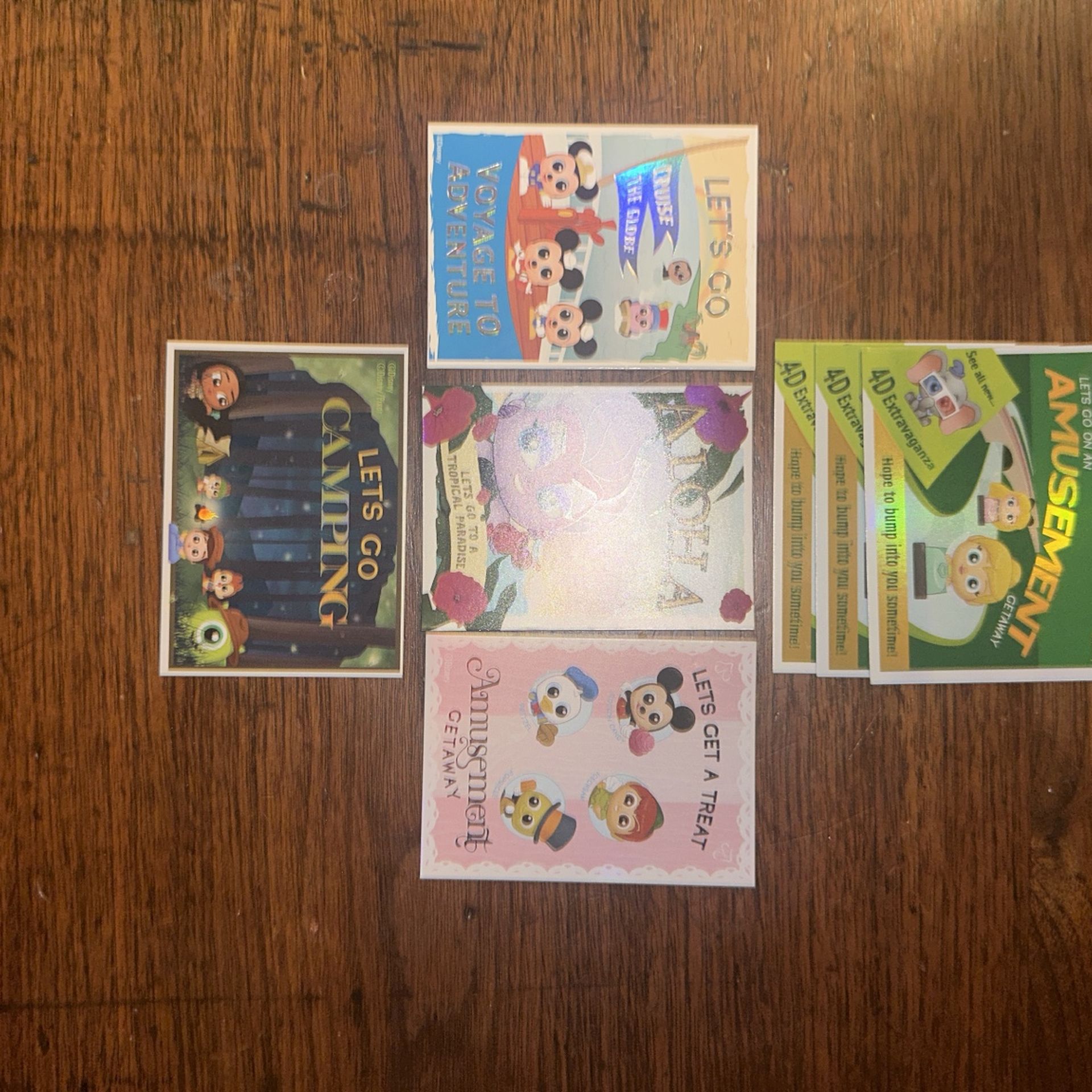 Disney Doorables Let’s Ride World Map Cards