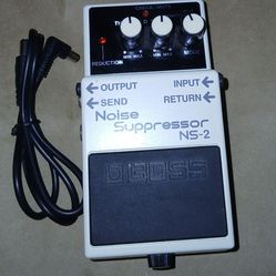 Boss NS-2 Noise Suppressor Guitar Bass Effects Pedal  with cable