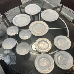 12 Piece Plate Set New